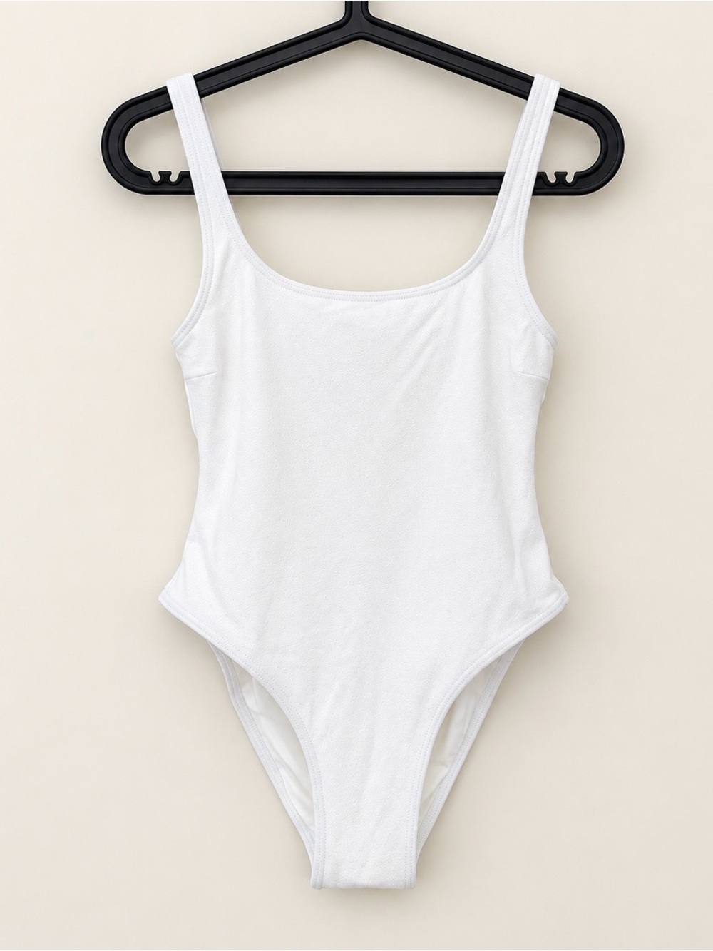 Matteau Nineties Maillot Chalk Crinkle One Piece Swimsuit Size 2 US 4